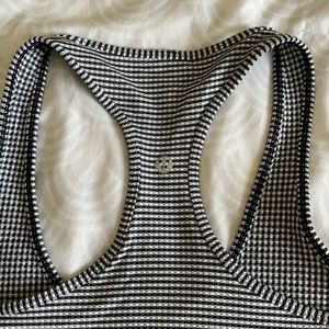 Lululemon black and white checkered tank top!